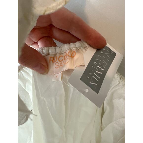 Rococo Sand Paola White Cut Out Maxi Dress NWT Size Large Boho Resort - Picture 5 of 15